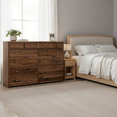 12- Drawer Walnut Dresser