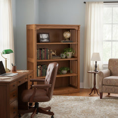 36" x 48" Mission Spindle Bookcase