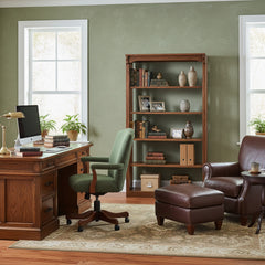 36" x 60" Solid Oak Mission Spindle Bookcases