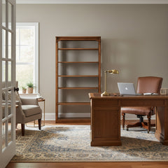 36" x 72" Solid Oak Mission Spindle Bookcases