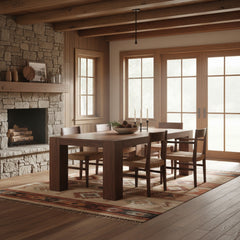 44" x 96" Walnut Dining Table