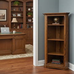 5' Amish Corner Bookcase