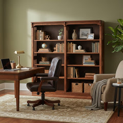 60" x 60" Mission Spindle Bookcase