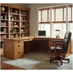 80" L-Shaped Mission Desk