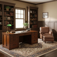 80" x 80" Greene & Greene Wedge Desk