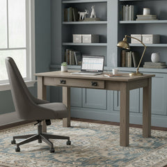 Amish Heavy 3" Legs Desk, Brown Maple