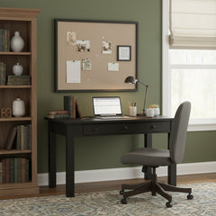 Amish Heavy 3" Legs Desk, Brown Maple