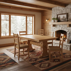 Amish Mission Trestle Dining Table