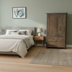 Amish Smoke Gray Armoire