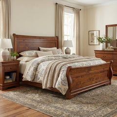 Amish Traditional Lux Sleigh Bed