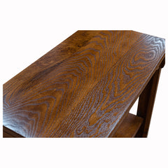 24" x 30" Solid Oak Mission Spindle Bookcases