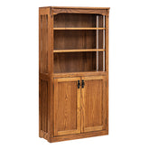 30" x 60" Mission Spindle Bookcase w/ Bottom Doors