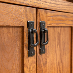 30" x 60" Mission Spindle Bookcase w/ Bottom Doors