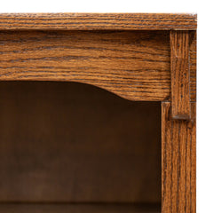 36" x 30" Solid Oak Mission Spindle Bookcases