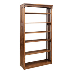 36" x 72" Solid Oak Mission Spindle Bookcases
