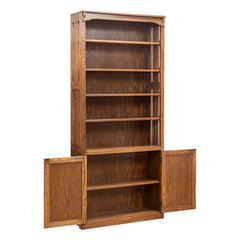36" x 84" x 12" Solid Oak Mission Spindle Bookcases