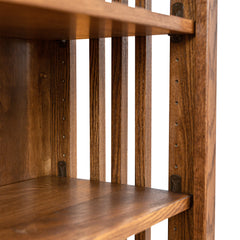 36" x 60" x 12" Solid Oak Mission Spindle Bookcases
