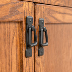 36" x 72" x 12" Solid Oak Mission Spindle Bookcases