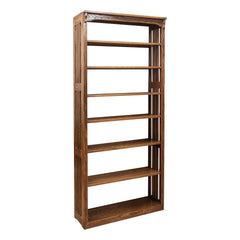 36" x 84" Solid Oak Mission Spindle Bookcases