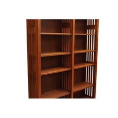 48" x 84" x 12" Solid Oak Mission Spindle Bookcases