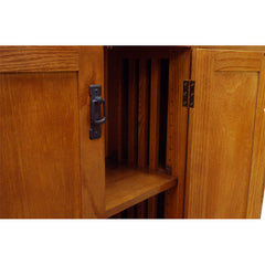 48" Mission Spindle Bookcase w/ Doors