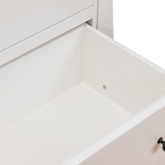 9-Drawer Brown Maple White Snow Dresser