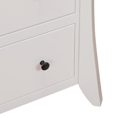 9-Drawer Brown Maple White Snow Dresser