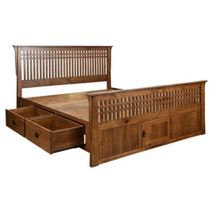 Amish Bungalow Bed w/ Drawers