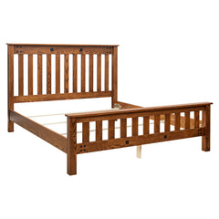 Mission Cal-King Oak Bed