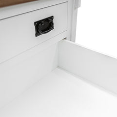 Brown Maple 3 Drawer Night Stand