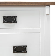 11-Drawer Brown Maple Mission Dresser