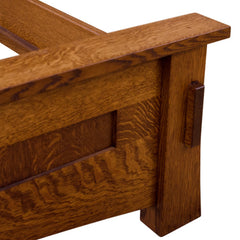 Amish Mission Low-Footboard Panel Bed