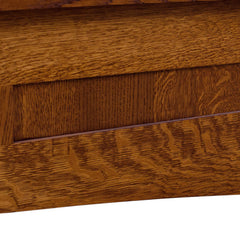 Amish Mission Low-Footboard Panel Bed