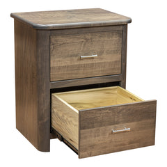 Smoke Gray 2-Drawer Cunningham Nightstand