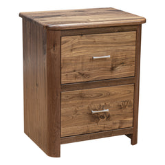 Brown Maple 2 Drawer Cunningham Nightstand