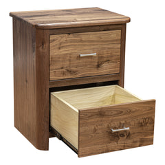 Brown Maple 2 Drawer Cunningham Nightstand