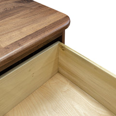 Brown Maple 2 Drawer Cunningham Nightstand