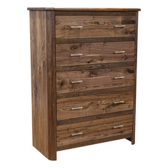 Brown Maple 5-Drawer Cunningham Chest