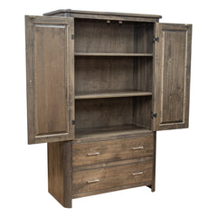 Amish Smoke Gray Armoire