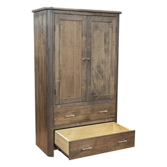 Amish Smoke Gray Armoire