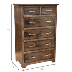 Kentucky Shaker 6DRW Chest