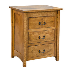 Mission 3 Drawer Nightstand (Jewelry Drawer)