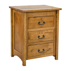 Mission 3 Drawer Nightstand (Jewelry Drawer)