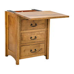 Mission 3 Drawer Nightstand (Jewelry Drawer)
