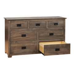 7 - Drawer Yancy Cobler Dresser Wormy Maple