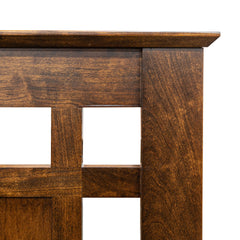 Yancy Cobler Queen Bed - Cherry Wood