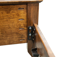 Yancy Cobler Queen Bed - Cherry Wood