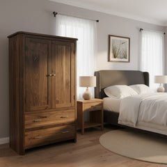 Brown Maple Cunningham Armoire