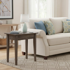 Brown Maple - Smoke Gray Amish End Table