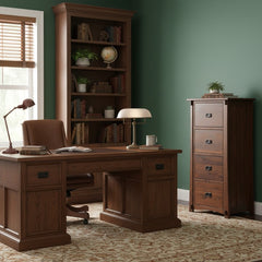 Character Walnut Dutch File Cabinet